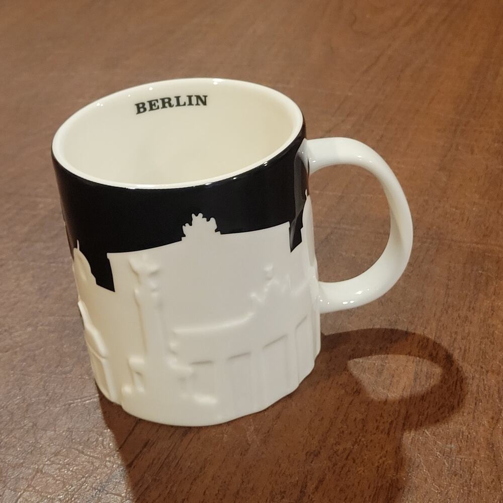 Starbucks Berlin Germany City Skyline 3D Relief Series Coffee Mug 16 oz